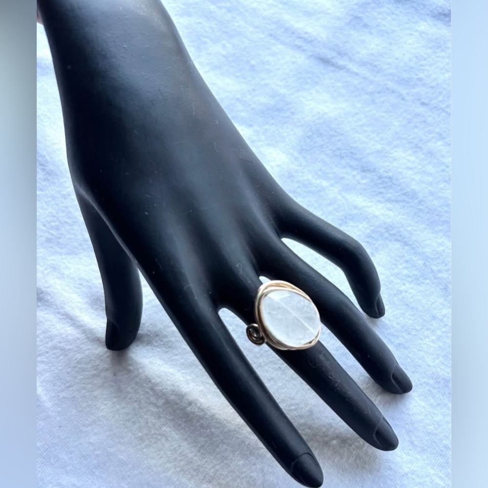 Artisanal Stone Statement Ring Size 7 - image 6